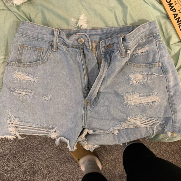 SHEIN Pants - SHEIN women's denim shorts - distressed look
